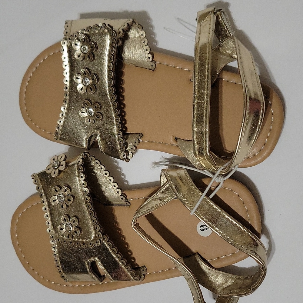 Toddler Gold Sandals